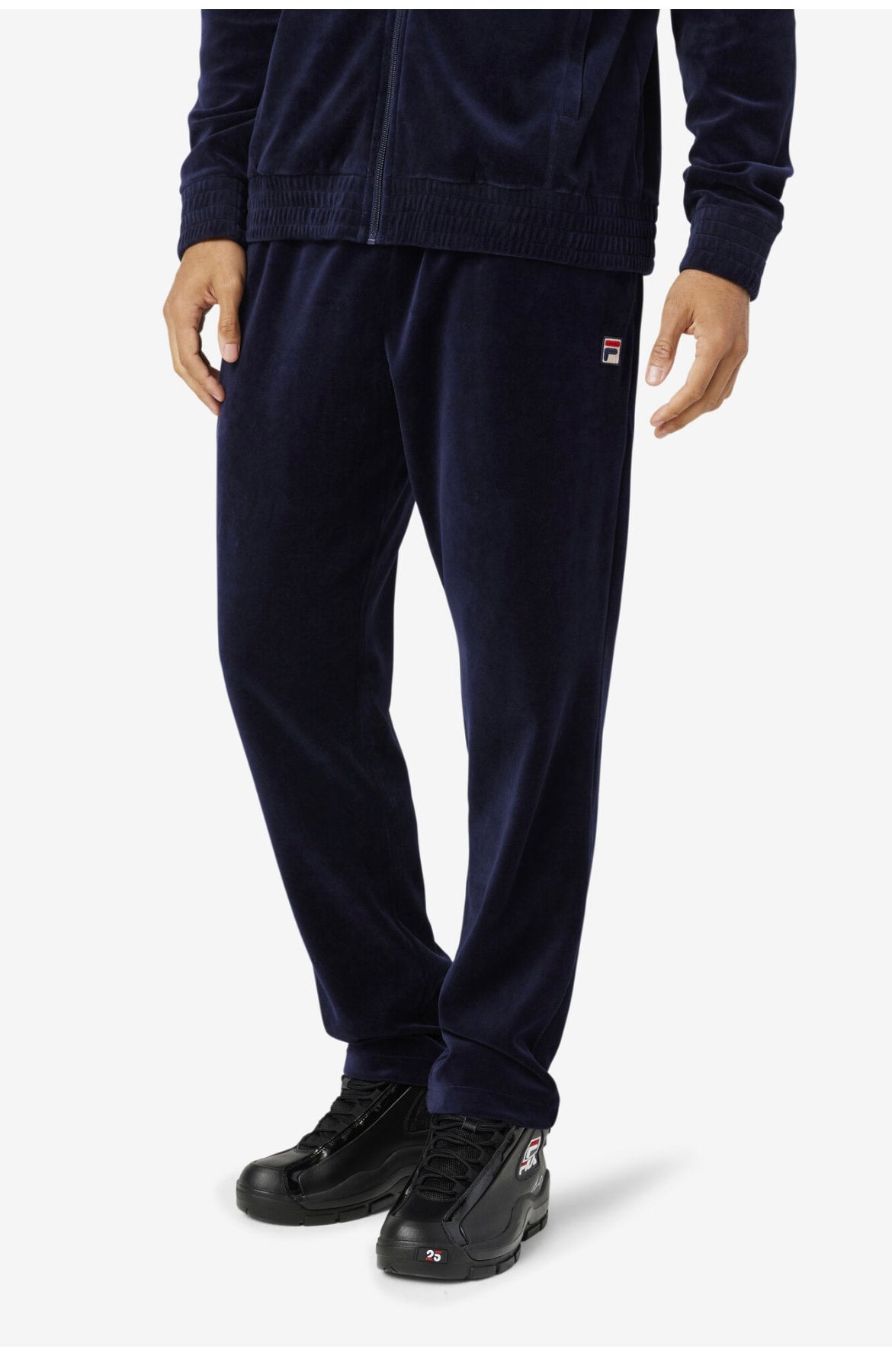Fila O Fit Velour Pants Navy Si Drip